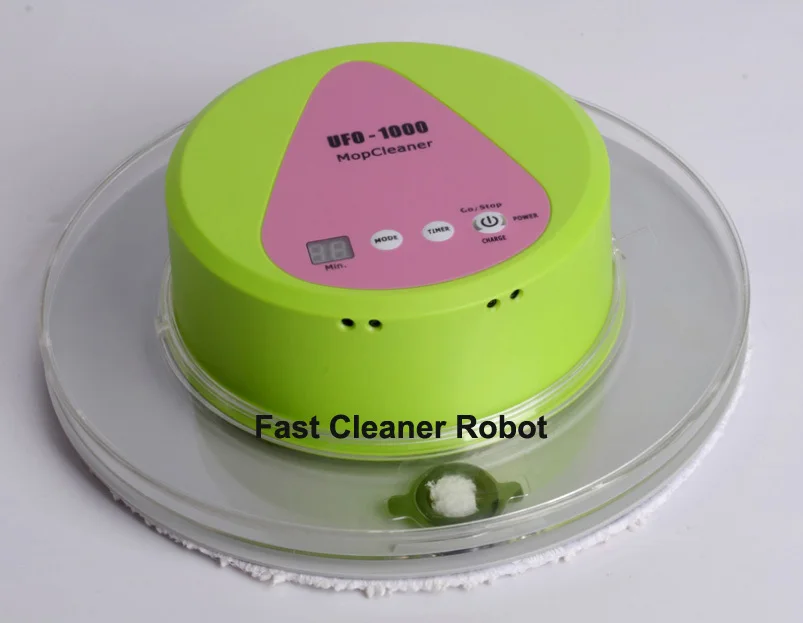Lovely UFO Design Mini Robot Wet and Dry Mop Cleaner With 247ML BIG Water Tank+2pcs Washable Wetand mop 10pcs Disposable | Бытовая
