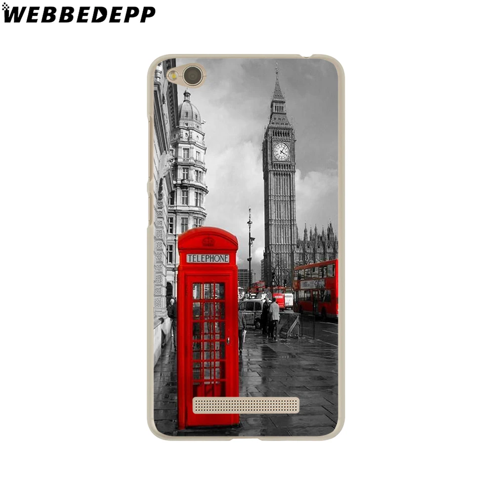 WEBBEDEPP لندن نمط بيغ بن الهاتف مربع العلم حقيبة لهاتف xiaomi Redmi 4X 4A 5A 5 زائد 6 برو 6A S2 7 ملاحظة 5 6 7 برو 4X الذهاب