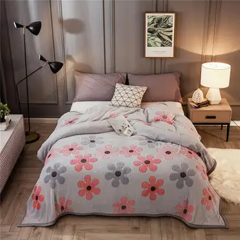 

Children's blanket Fleece Blankets Bedspread Bed Car Travel Throw Winter Warm Blanket Super Soft Flannel Bed Sheet 180*200cm