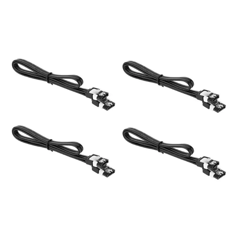 

4pcs HDD SSD SATA 3.0 III 6Gb/s Serial Port Hard Disk Drive Data Cables Wires cord line for SSD Mechanical Hard Disk