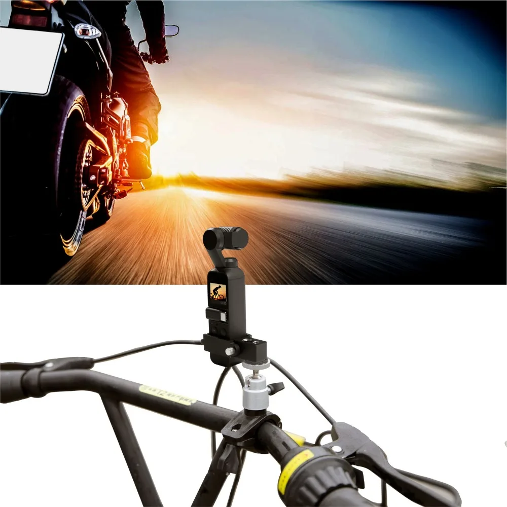 

Bicycle Bracket holder for DJI OSMO POCKET Camera Motorcycle mountain bike extended Aluminum Mount Clamp Fixed Stander Clip