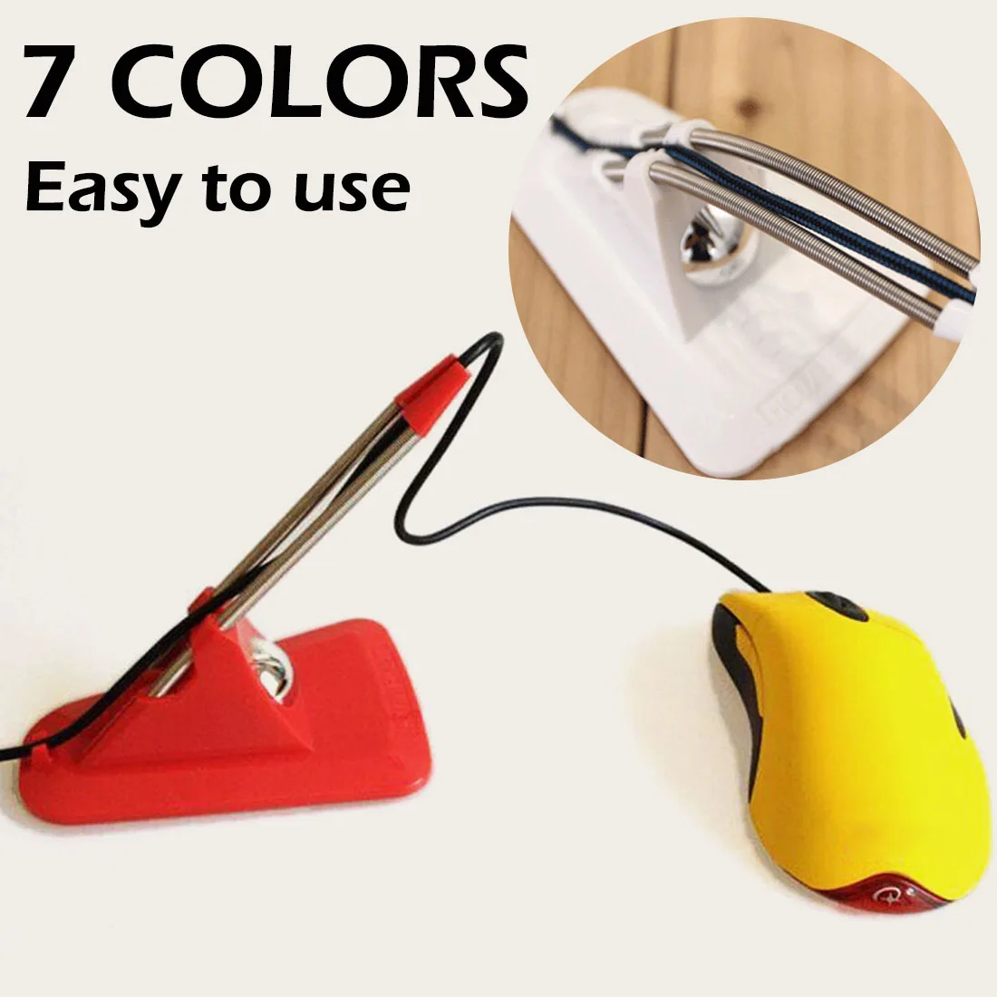 Mouse Bungee For Gaming Wire Clipper Wire Cord Clip Cable Mouse Bungee