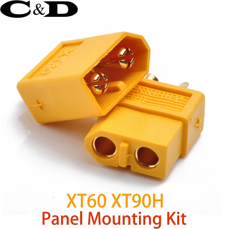 

Amass XT60 XT90 Plug Connectors Male and Female Panel Mounting Kit