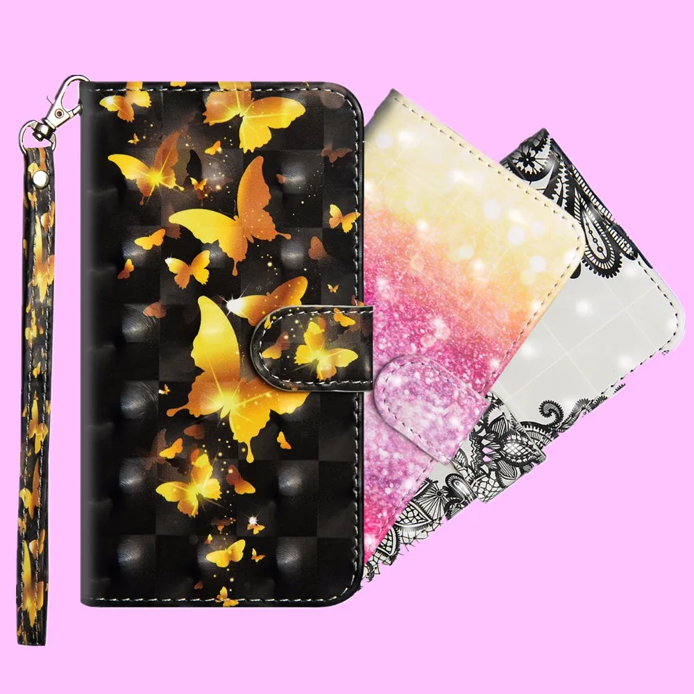 

For Nokia8 / Nokia9 Case 3D Painting Flip Case For Nokia 8 Cover Nokia 9 Case PU Wallet Leather Case Protective Cover Back Bag