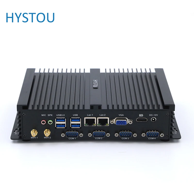 

Hystou Fanless Mini PC Core i5 3317u Embedded Industrial Computer Celeron 1037u Rugged ITX Case With 2 LAN VGA+HDMI 4 COM