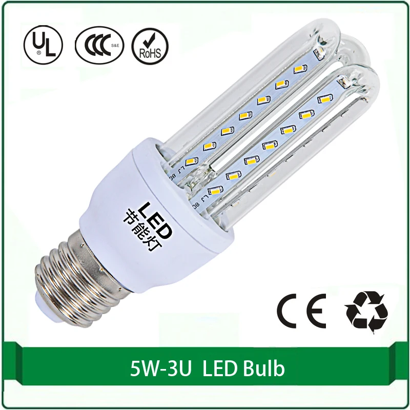 cfl light 5W LED energy saving CFL 3U free shipping 1 pieces only corn