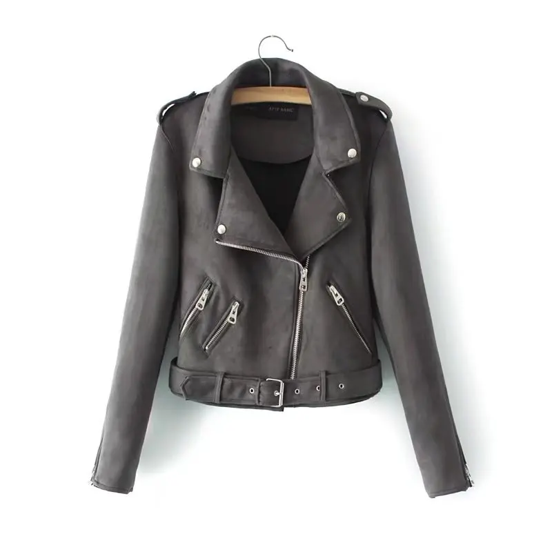 Spring Autumn Women Leather Coats New 2018 Slim Woman Suede Bikers Jacket Ladies Zipper Black Moto Coat Casaco Couro Feminino Spring Autumn Women Leather Coats New 2018 Slim Woman Suede Bikers Jacket Ladies Zipper Black Moto Coat Casaco Couro Feminino