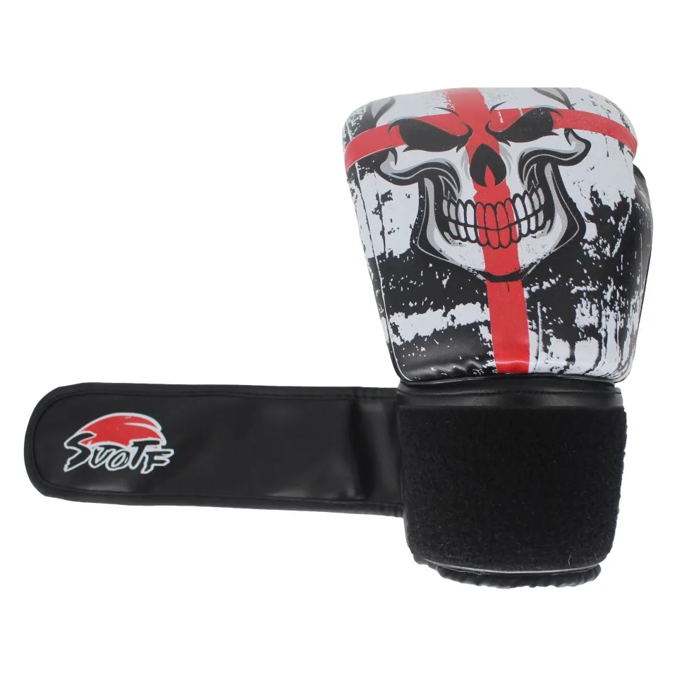 Details about   MMA Gloves Boxing Skull Sports Leather Tiger Muay Thai Boxing Pads Fight Thai Gl 