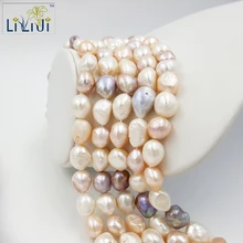 12-16 мм бусины из пресноводного жемчуга в форме естественной свободы для DIY ожерелья Браслет спейсеры для украшений бисер нить 38-40 см