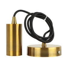 Лидер продаж основание светильника E27 Винтаж ретродержатель лампы кулон лампочка винта разъем Стразы золотистые металлические художественная люстра AC85-265V