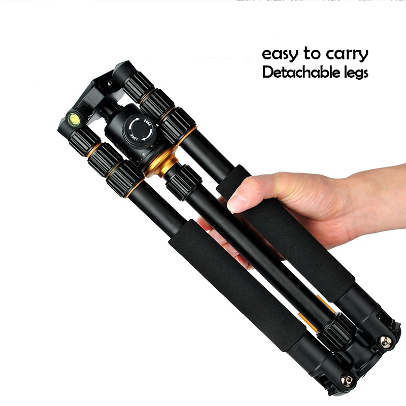 Hot Q999S Professional Photographic Portable Tripod Change Monopod For Digital SLR DSLR Camera with Ball Head Weight 1.25 KG Hot Q999S Professional Photographic Portable Tripod Change Monopod For Digital SLR DSLR Camera with Ball Head Weight 1.25 KG