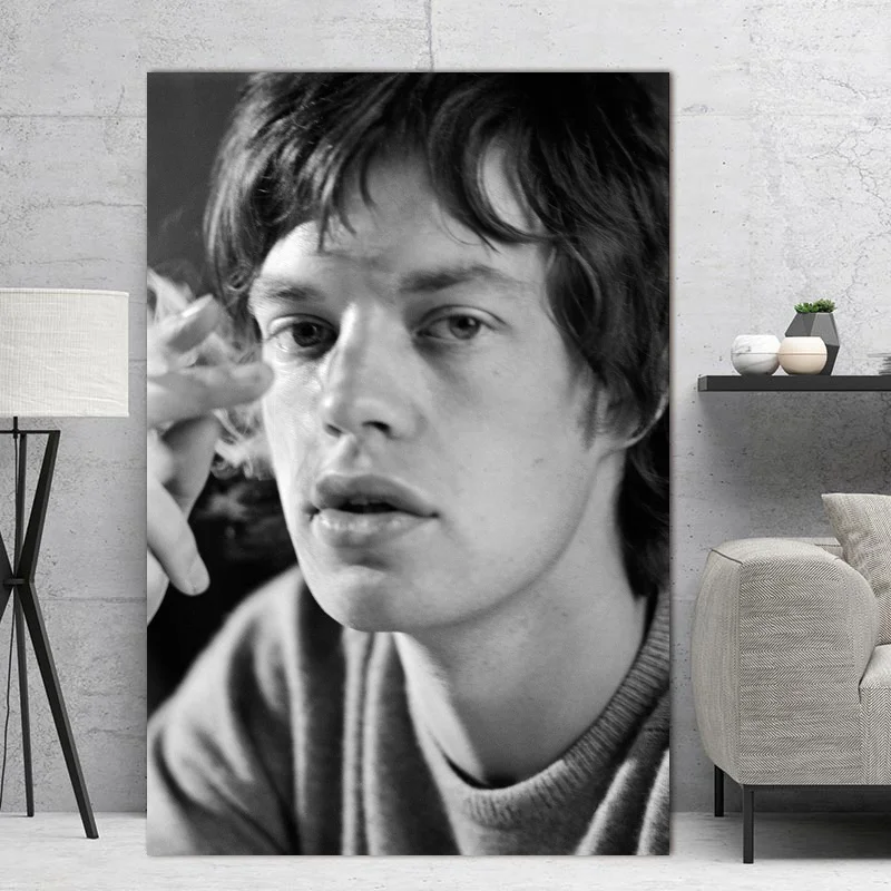 

Mick Jagger music star silk poster Painting Print Wall Art Home Decor