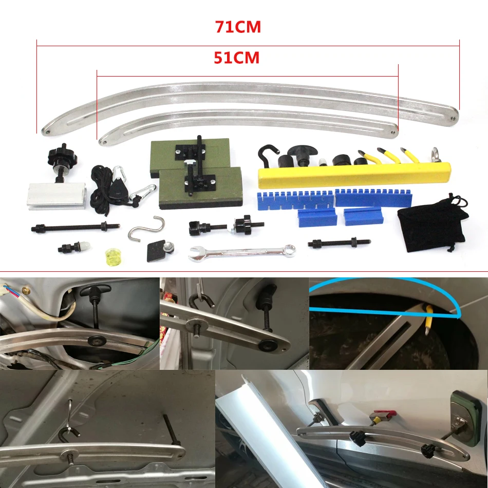 

Flat hook Car Dent Removal PDR Hail Repair PDR rod Hook kits Car Paintless Dent Repair PDR Puller Tools