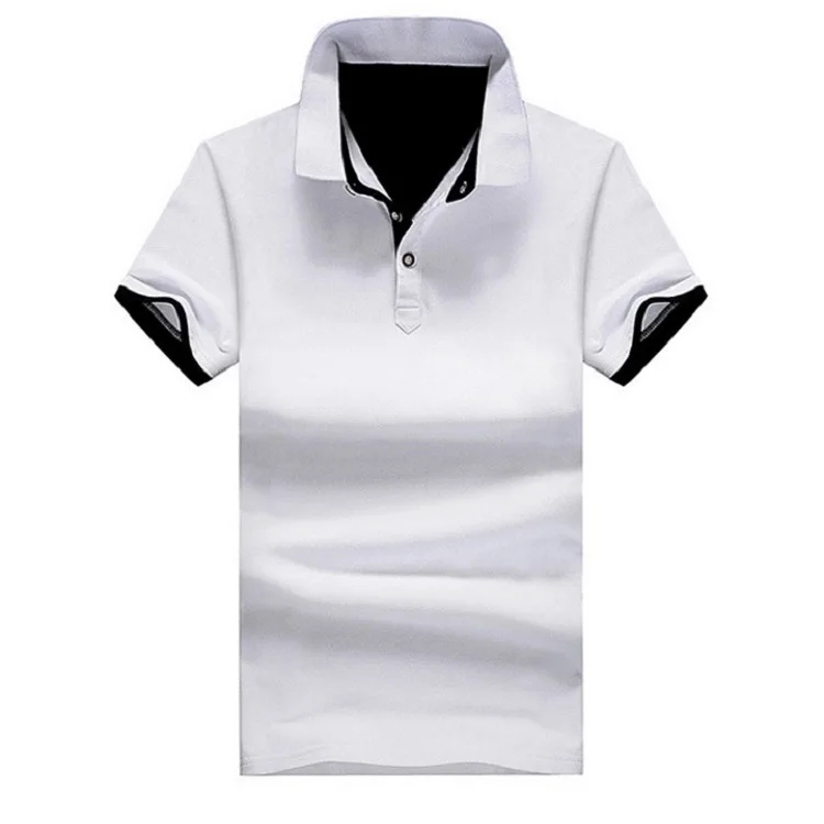 Одноцветная Мужская рубашка поло, высокое качество, мужская хлопковая рубашка с коротким рукавом, летняя рубашка, большой размер, M-4XL, YA200