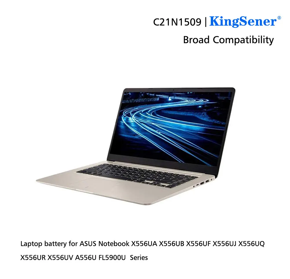 KingSener C21N1509 Аккумулятор для ноутбука ASUS Тетрадь X556UA X556UB X556UF X556UJ X556UQ X556UR X556UV A556U FL5900U