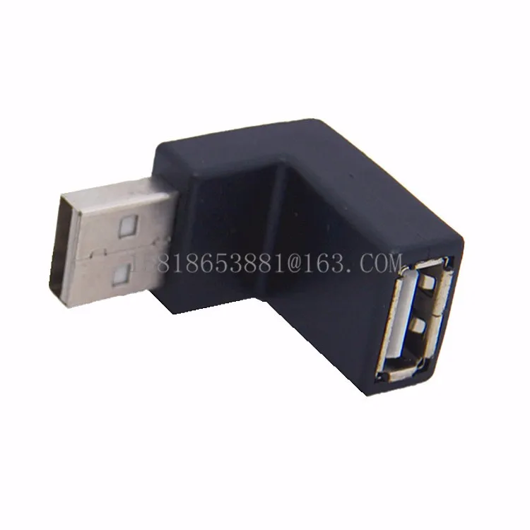 90 градусов левый/правый/вверх/вниз угол L изгиб USB 2 0 A адаптер Папа мама