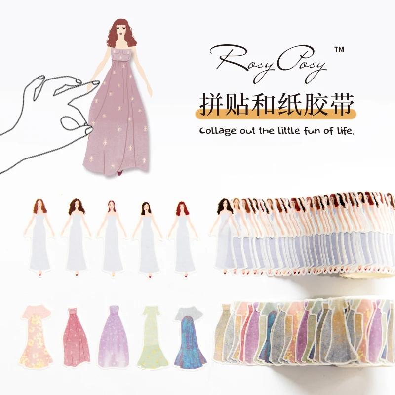

1 Pc Fresh Life Washi Paper Tape Original Hand Account Collage Diary Decorative Stickers School Stationery