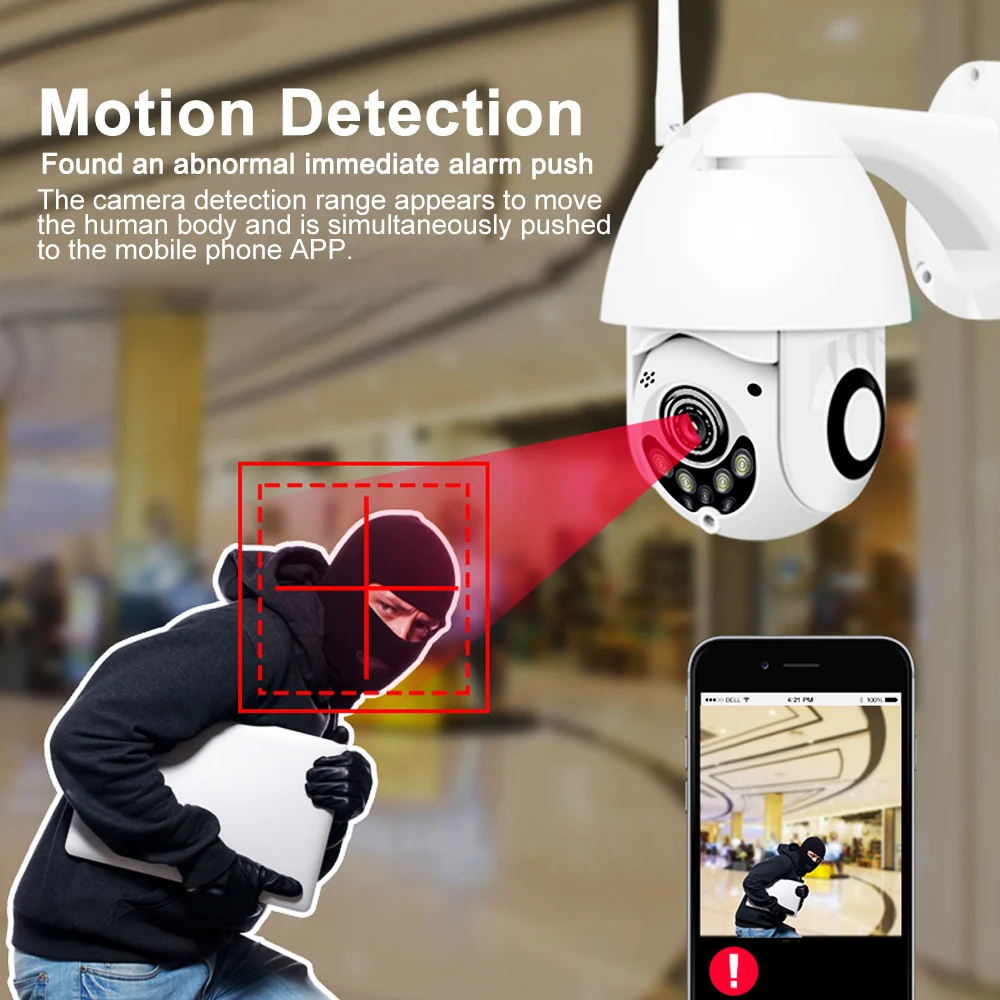 JUNEJOUR 1080P Беспроводная ip камера Wifi облачное хранилище для улицы водонепроницаемая