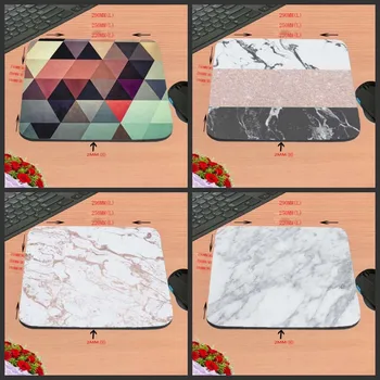 

Mairuige White Marble Game Antiskid Rectangular Durable Computer Mouse Pad, Custom Size, Decorate Your Desk Design as a