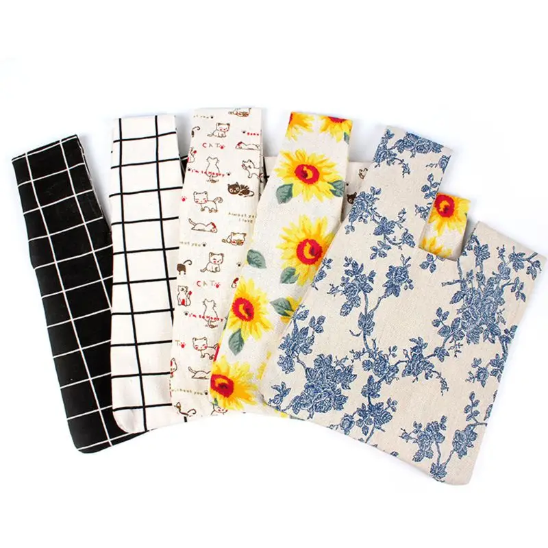 Экологичные многоразовые сумки для покупок клатч Сумочка с принтом Сумочка для хранения косметики сумка