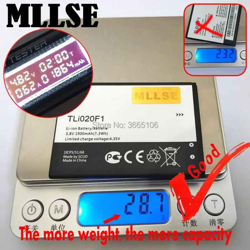 Аккумулятор TLI020F1 TLI020F2 для TCL J720T J726T Alcatel One Touch Pop 2 5042d C7 7040 OT 7040D|Аккумуляторы