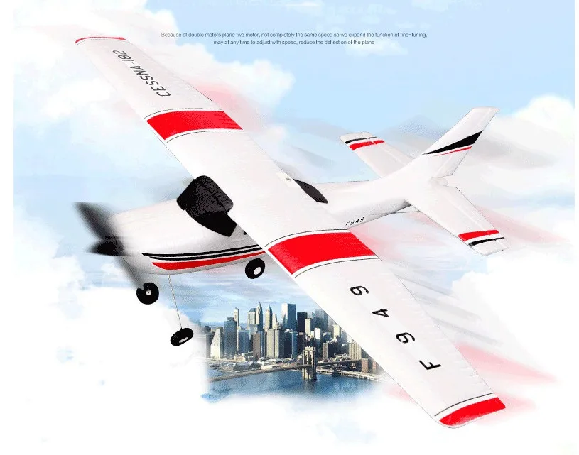 Новейший оригинальный Wltoys F949 2 4G 3Ch RC самолет крыло игрушки мини пульт