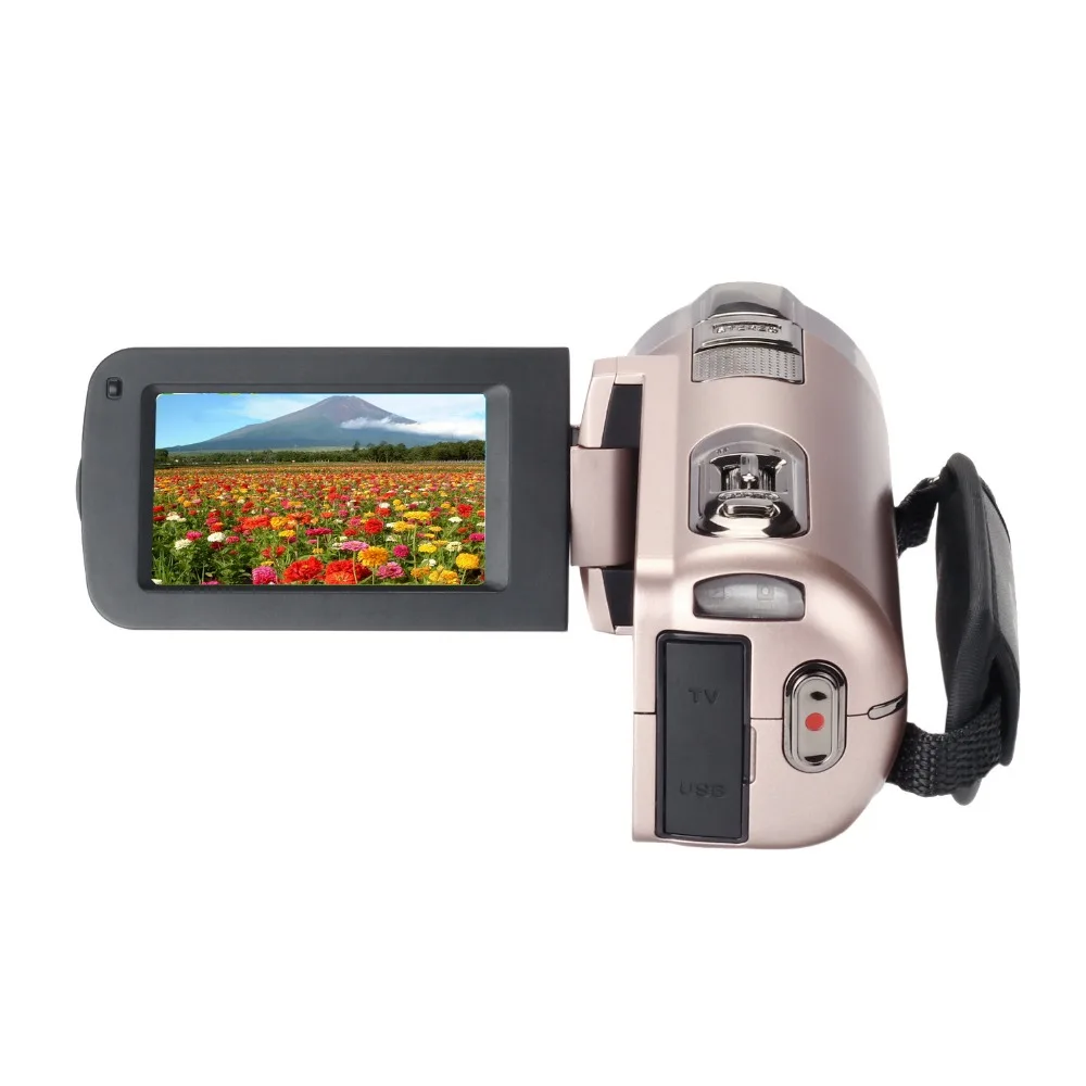 HDV-312P HD Digital Photo Камера 16X24 Мп 720 P профессиональные цифровые видеокамеры 2,7 дюйма TFT Вращения Экран с светодиодный заполняющий свет