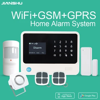 

GSM Wifi Alarm System Smart Home Security burglar Alarm System WIFI Alarm System APP mobile control G90B plus home alarm system