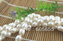 5 ~ 6mm Bianco Perla D'acqua Dolce di Riso Beads 10 fili per Lotto Libero di Trasporto