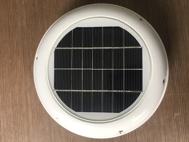 2.5W SOLAR ROOF VENT FAN Airduct Diameter Φ120mm VENTILATOR USED FOR BATHROOM SHED HOME CONSERVATIONS CARAVANS BOATS GREEN HOUSE 2