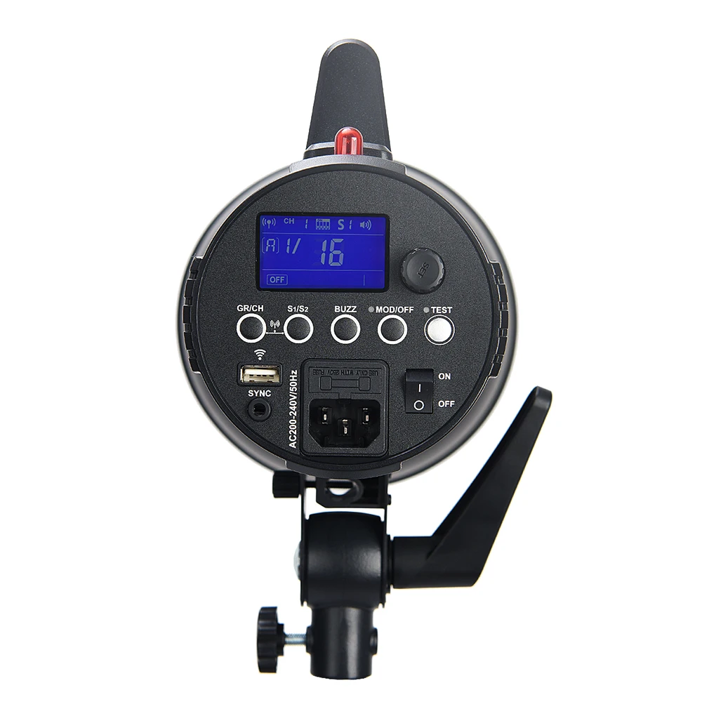 Студийная Вспышка Godox GS200II 200 Вт GN49 со встроенной беспроводной системой 2 4G X