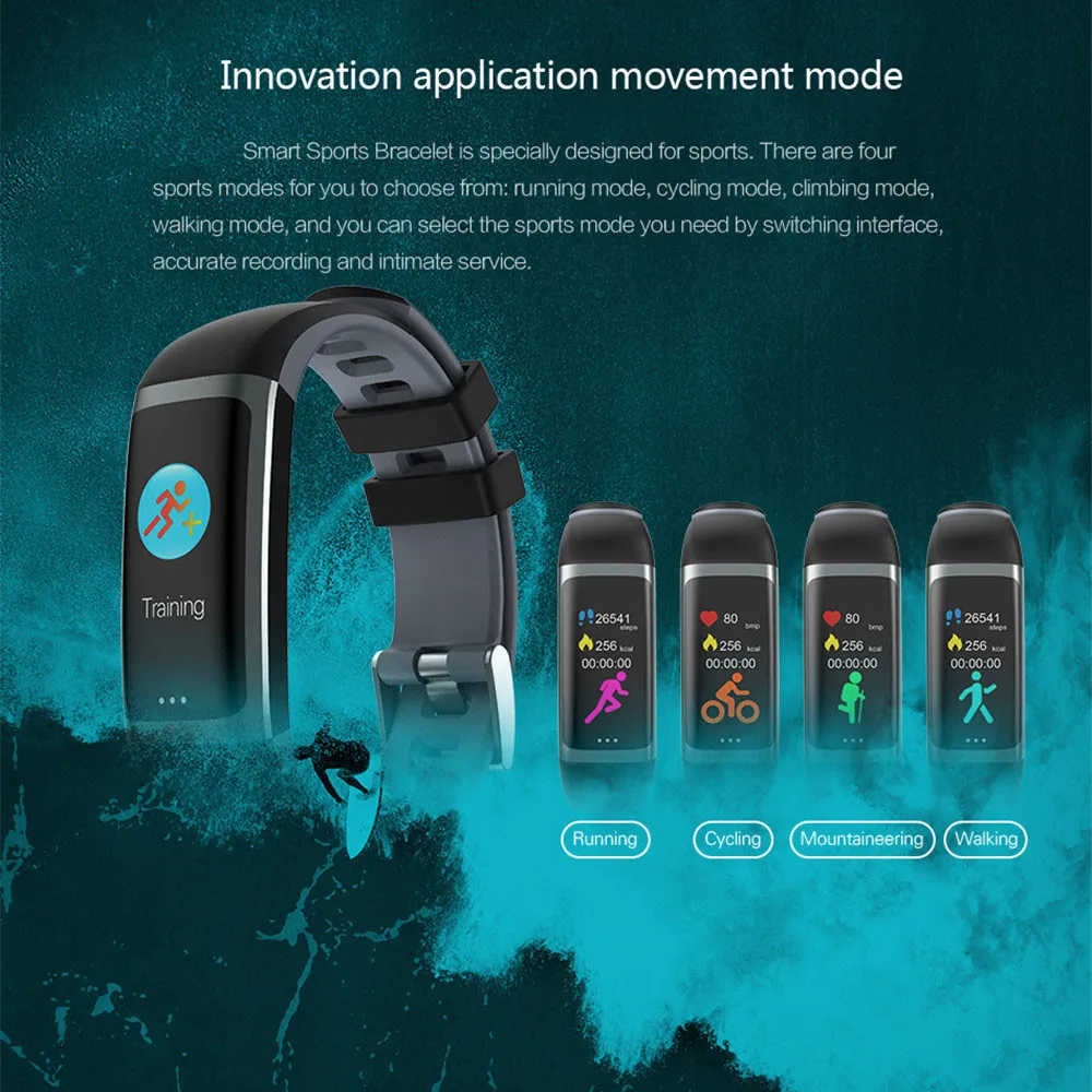 Цветные Смарт часы для мужчин/женщин Reloj Inteligent HR BP Smartwatch приложение GPS подходит