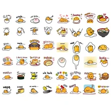 1 шт. корейский Sanrio Gudetama Lazy яйцо Kawaii маленький Дневник путешествия бумажные наклейки Материал Escolar Органайзер школьные офисные принадлежности