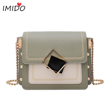 

Bolso Mini Leather Crossbody Bags For Women Chain Shoulder Bag Green Messenger Bag Women Travel Purses Sac à main