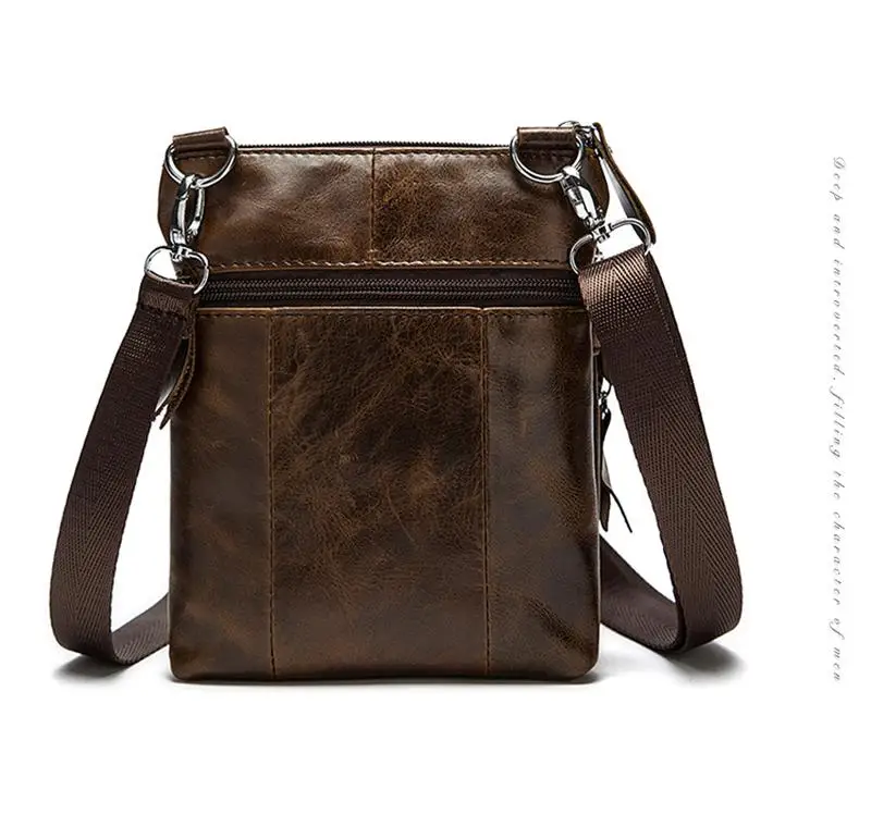 Горячая винтажная деловая мужская сумка-мессенджер из натуральной кожи мужская сумка из воловьей кожи для отдыха на одно плечо сумка через