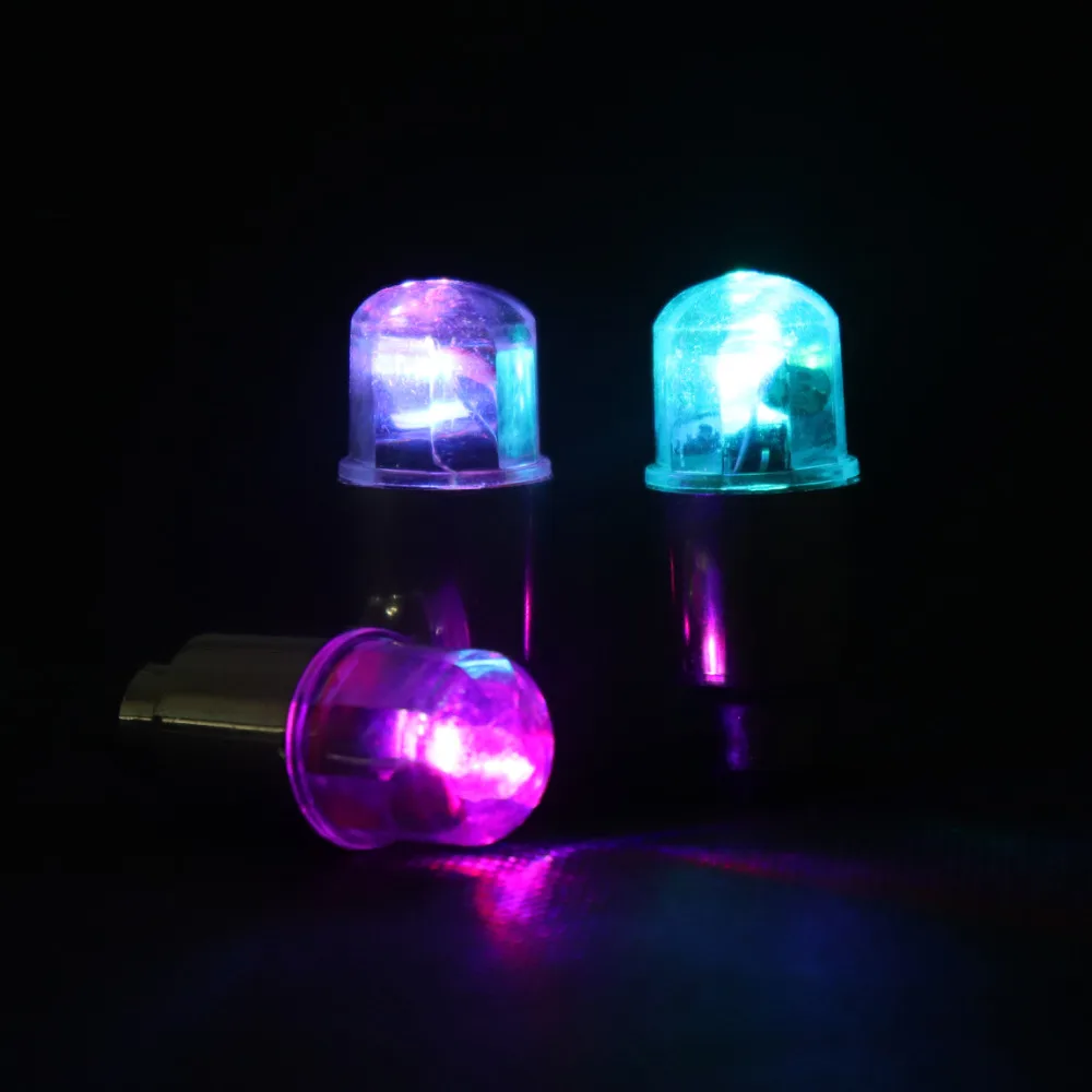 Universal 2 Pairs Car Wheel Lights Smart vibration Alloy Colorful