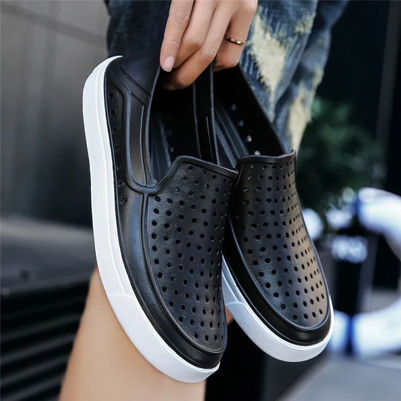  Outdoor Casual Sandals Walk Beach Flip Flops Flat Men Hollow Light Shoes Slipper terlik kapcie Slides 40FE1116