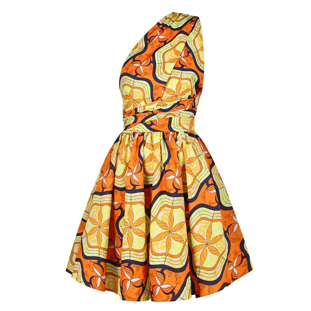 Fadzeco элегантные африканские стили одежды для женщин батик принт многоразовое платье Анкара Vestidos летнее Африканское платье узор