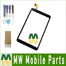1 PC/Lot 8.0 “Pour Prestigio MultiPad wize 3508 4G PMT3508 Noir Couleur Écran Tactile de Remplacement avec des outils + bande