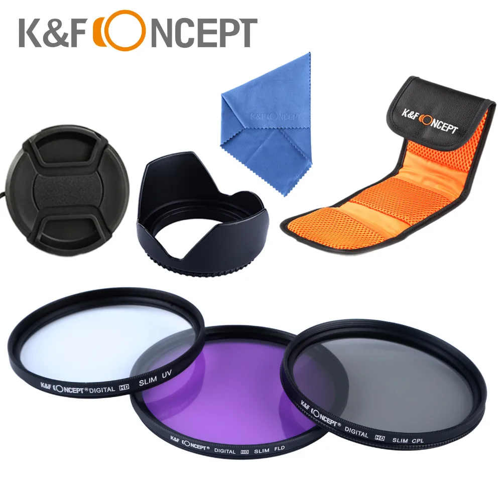 

Camera UV CPL FLD Filter Kit Lens Hood Cap 58mm For Canon EOS 1100D 1000D 500D