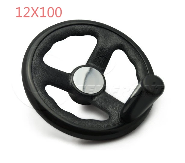 

1PCS Free Shipping 12mmX100mm Reinforced Nylon handwheel with take away handle
