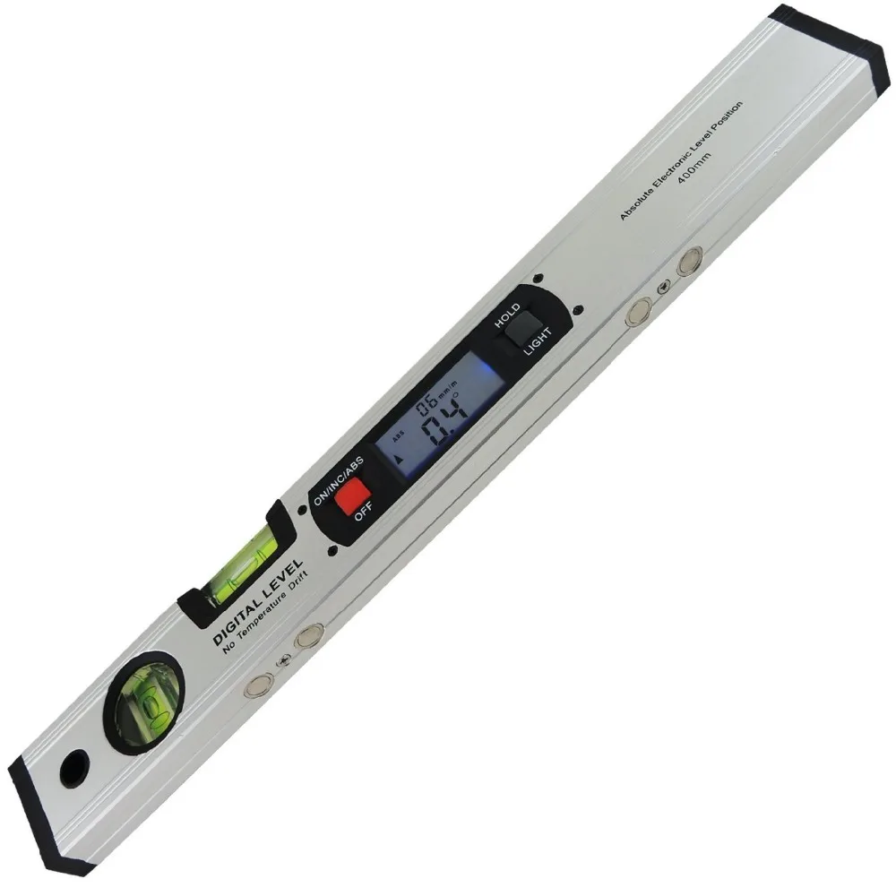 

Free Shipping Digital Angle Finder Level 360 Degree Range Spirit Level Upright Inclinometer JY400-1M(C)