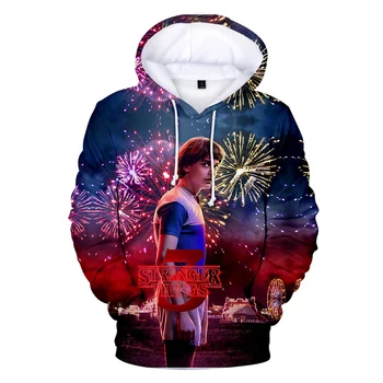 

New 3D Stranger Thing Hoodies in boys/girls long sleeve Fashion Casual autumn warm pullovers popular movie Stranger Thing hoodie