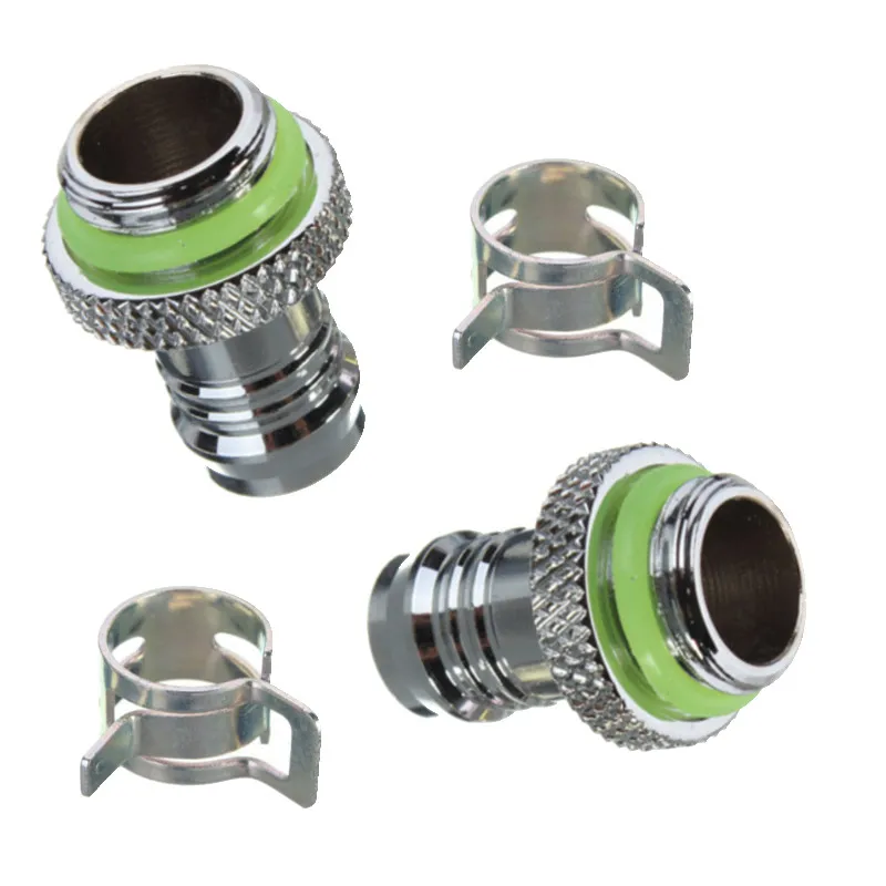 4pcs/lot G1/4 Computer Water Cooling Compression Fitting For Chromed Copper Water cooled