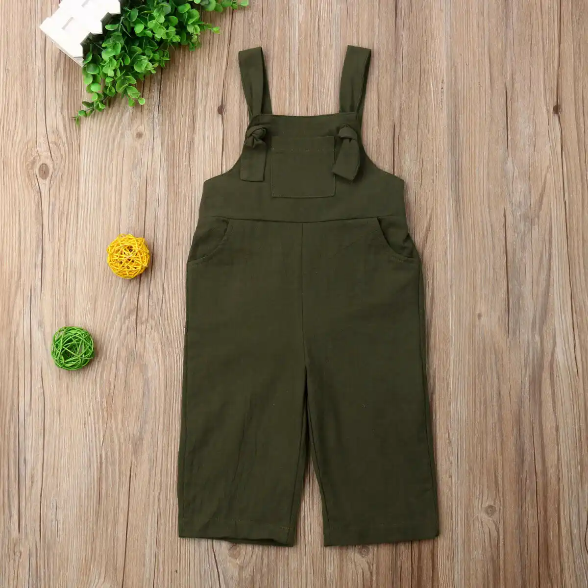 Haokaini ni/ñas y ni/ños Mameluco con Botones Informal Mono de Lino sin Mangas para beb/és Traje para ni/ño peque/ño