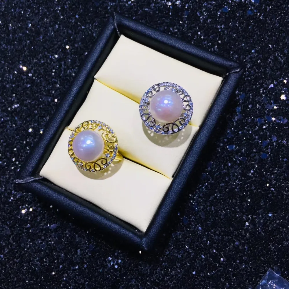 

Hot Exquisite Ring Findings, Adjustable Ring Jewelry Parts Fittings Silver Accessories for Pearls Coral Beads Stones Jade
