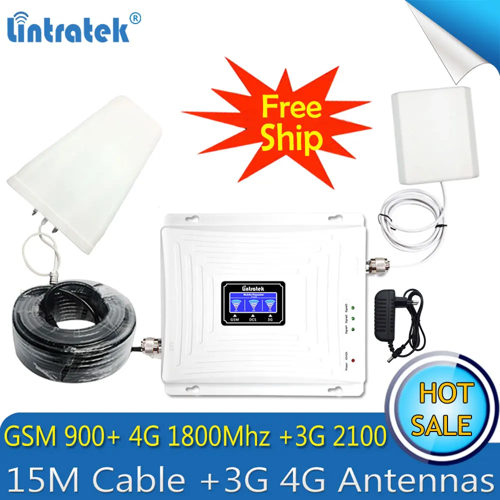 روسيا 2G 3G 4G ثلاثي الفرقة LTE الخلوية مكرر 900 1800 2100 GSM WCDMA DCS LTE 4G هاتف محمول إشارة الداعم LTE 4g مكبر للصوت