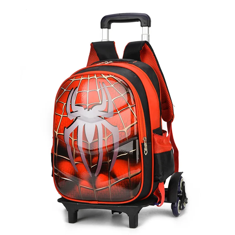 

Spiderman 3D Anime travel luggage 20-35L students school bag Climb stairs suitcase Children cartoon backpack boy Stationery bag