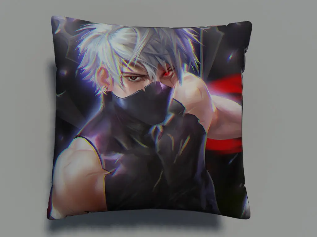 

Suef Anime manga Naruto Hatake Kakashi Anime two sided Pillow Cushion Case Cover 316