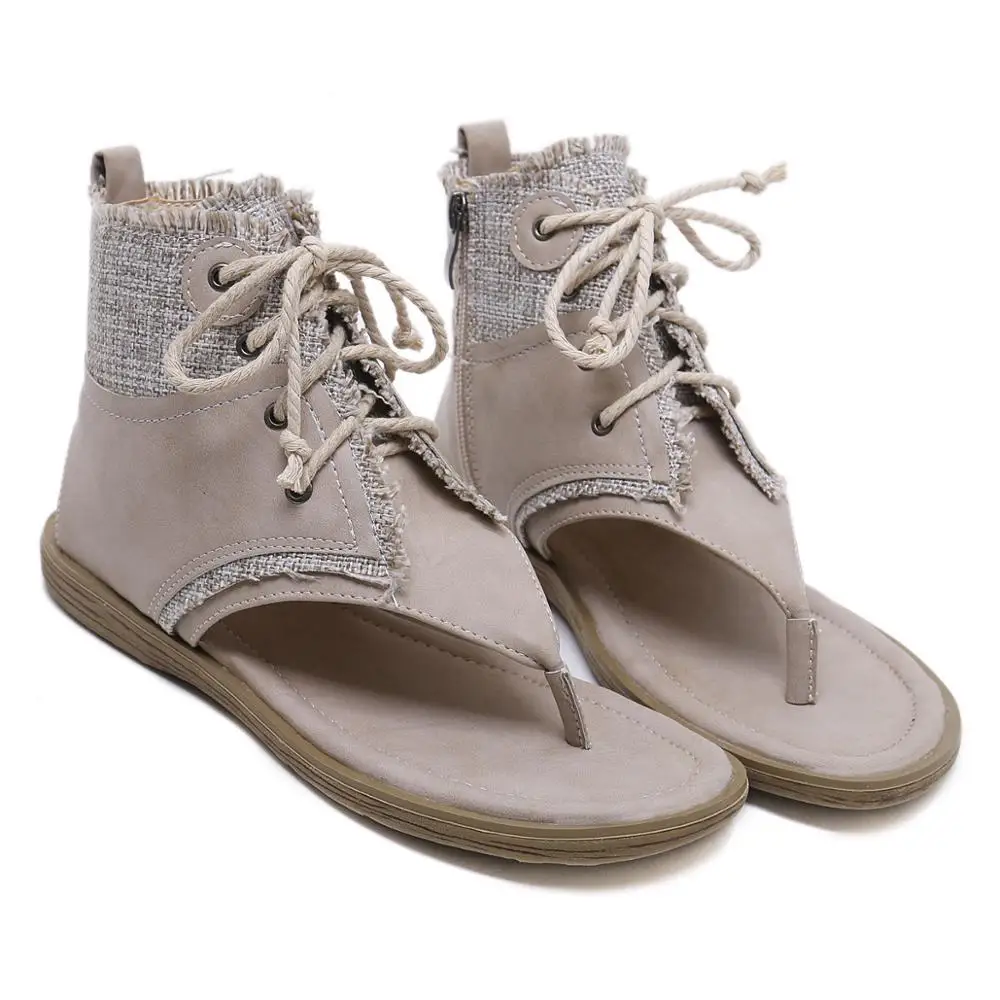 

2018 summer new style simple and simple solid color thong sandals women comfortable wild Roman style casual shoes.